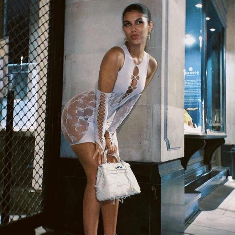 POSTER GIRL Carrie Dress in Bone